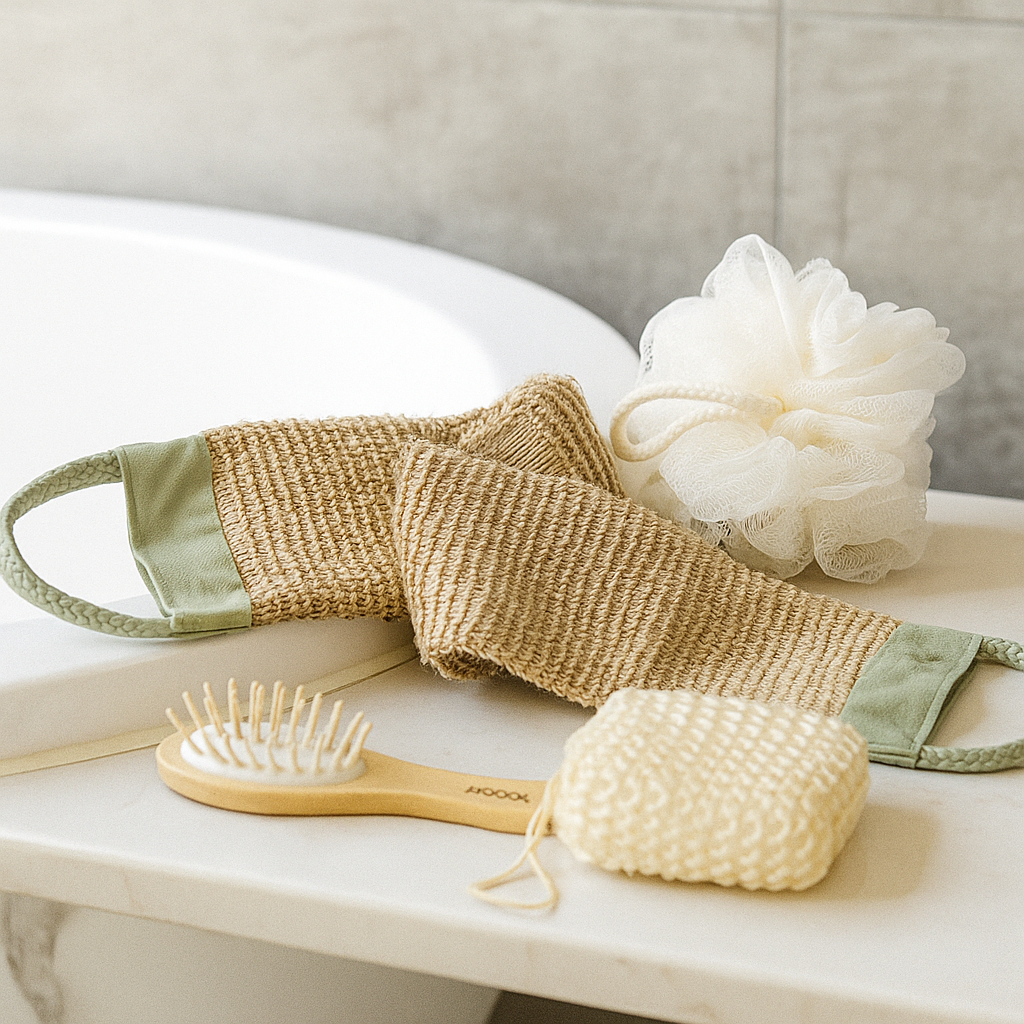 Spa Bath Accessories Set with Travel Zip Bag Spa Accessories