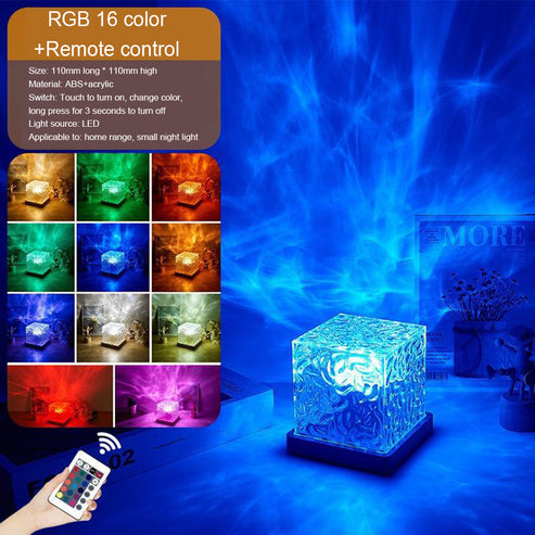 Dynamic Water Ripple Lamp Projector with RGB colors , Underwater Effect