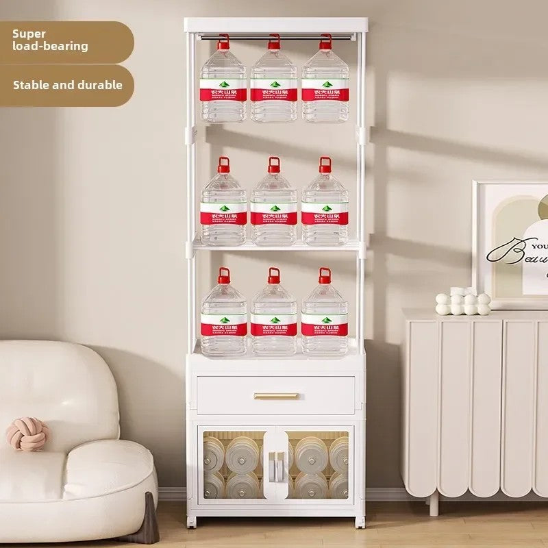 Baby wardrobe bedroom hanger bedside clothes storage cabinet rack drawer floor multi-function