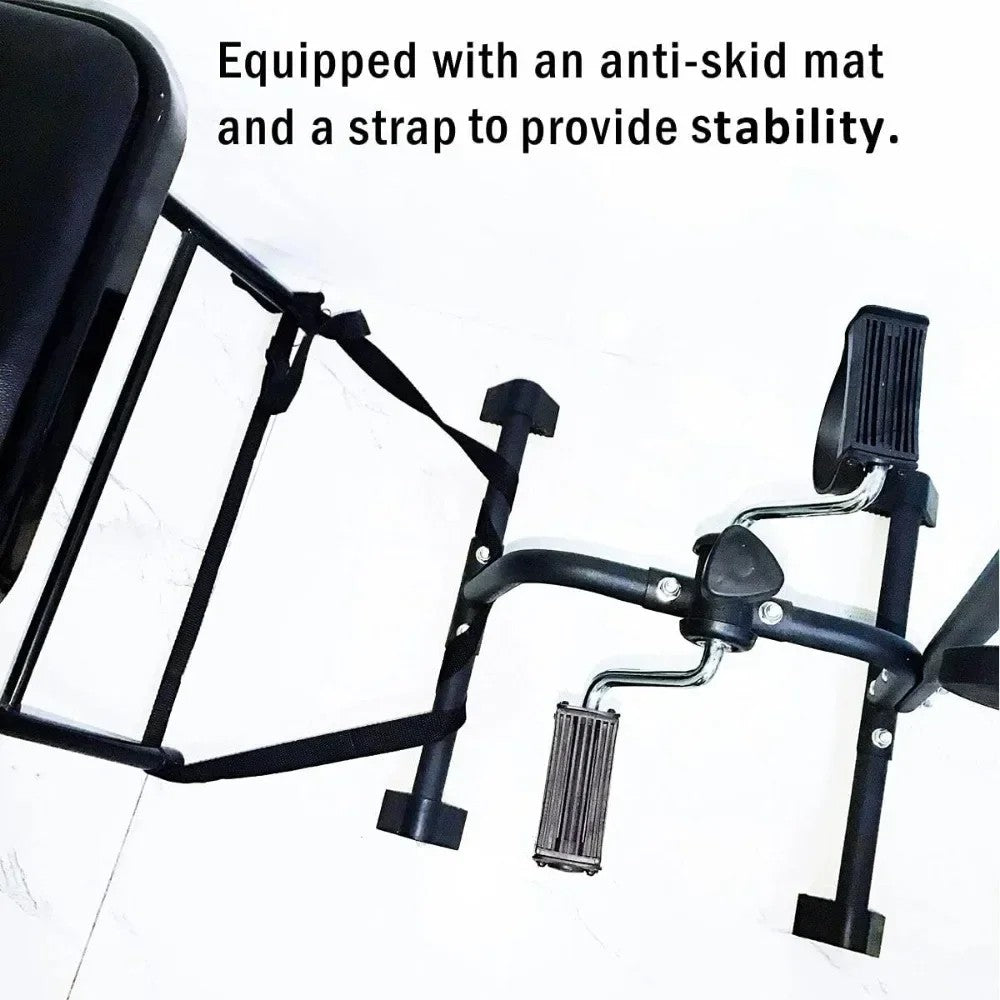 -Pedal Exerciser Bike Hand Arm Leg And Knee Peddler Adjustable