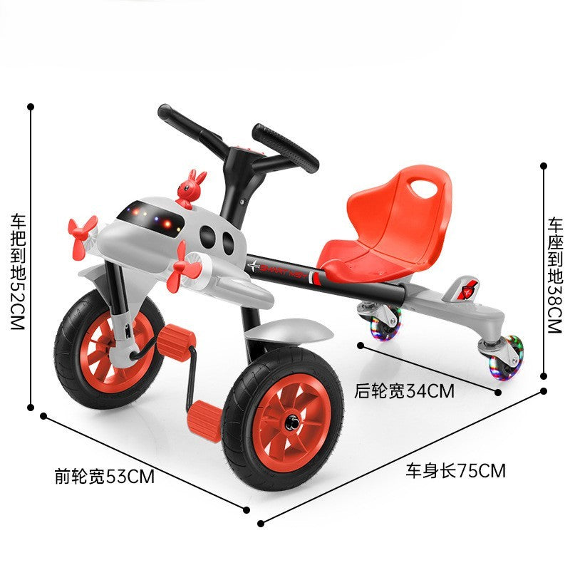 New Hot Sale Children's Four-Wheel Balance Bike Kids Drift Four-Wheeler Children's Tail Flickering Bike