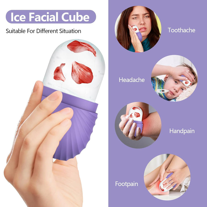 Face Icers Reusable Ice Cube Roller for Shrink Pores Anti Wrinkle Reduce Puffiness