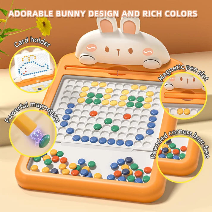 Magnetic Dots Board Game + FREE 8inch Writing tablet - #1 Educational Toys