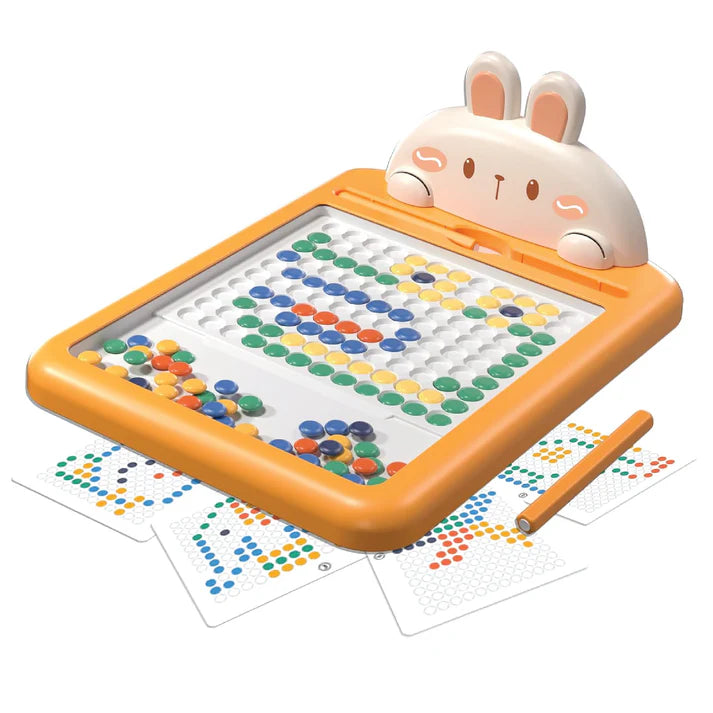 Magnetic Dots Board Game + FREE 8inch Writing tablet - #1 Educational Toys