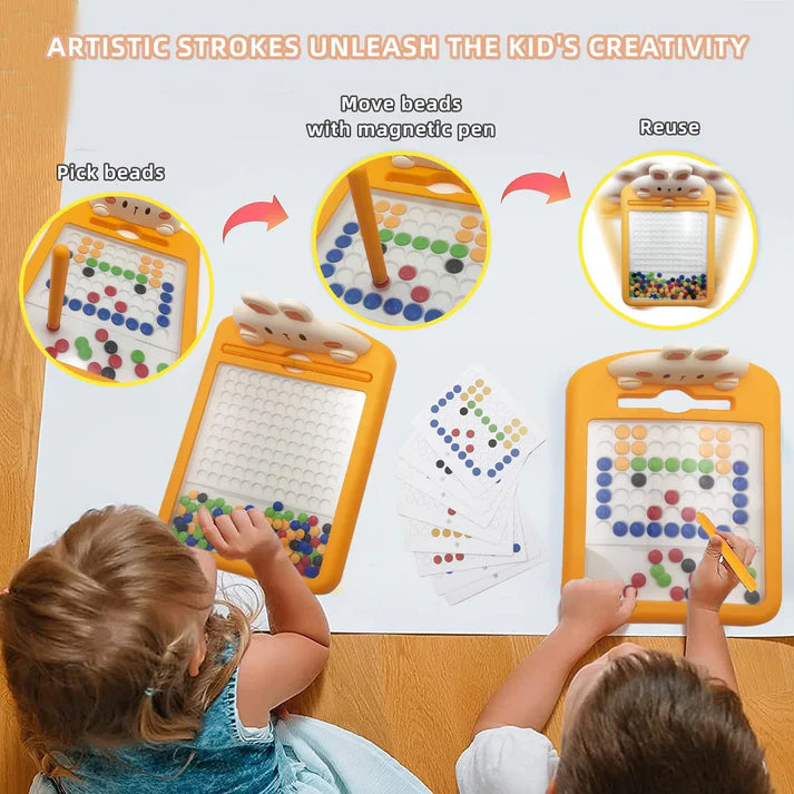 Magnetic Dots Board Game + FREE 8inch Writing tablet - #1 Educational Toys