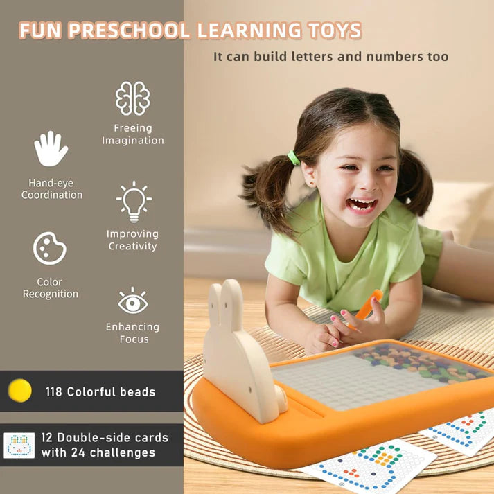 Magnetic Dots Board Game + FREE 8inch Writing tablet - #1 Educational Toys
