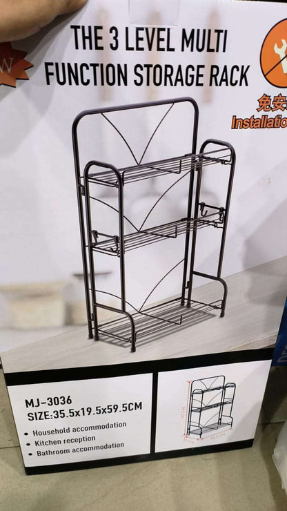 Metal Stand The 3 level Multi Function Storage Rack