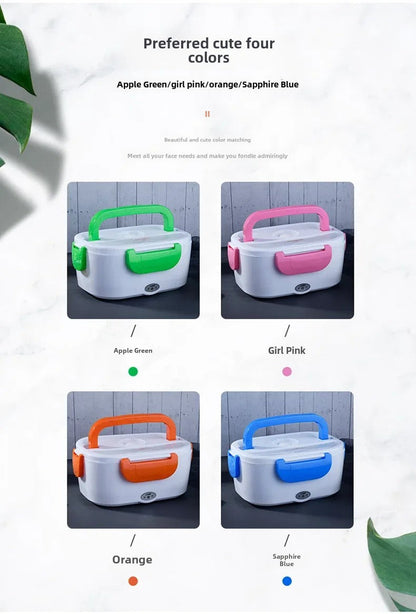 Portable Rechargeable Electric Lunch Box Heated Insulated Lunch Box