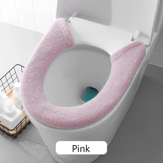 Thickened Toilet Washable Soft Warmer Mat Cover Pad Cushion Cover