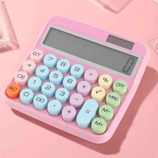 Calculator 12 Digit Colorful Calculator Mechanical Keyboard
