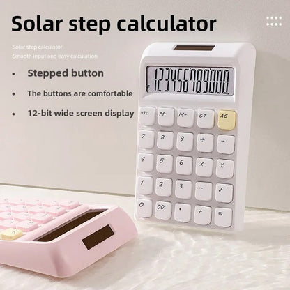 2025 New Solar Calculator with High Aesthetic Value Cream Colored