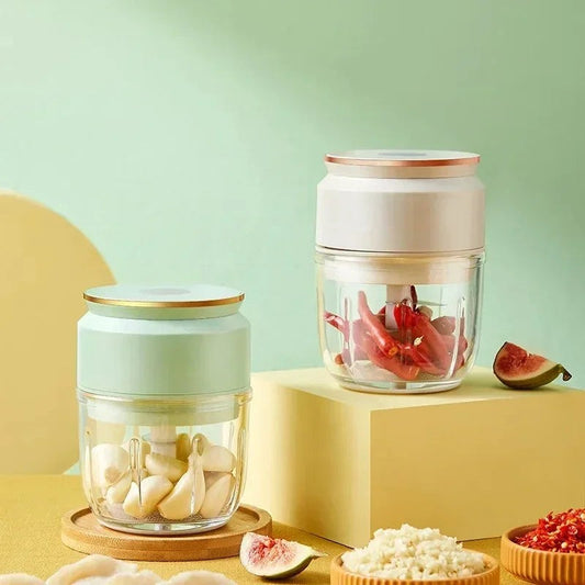 Hot SalesMini Electric Garlic Masher Multi-function USD Rechargeable Food Blender Small Kitchen Aid Mixer Meat Grinders