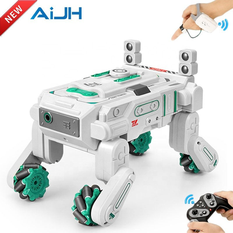 Remote Control Robo Car With Soft Bullet Toys 2.4G Moon Rover Robot Car Gesture Sensing Rc Stunt Car