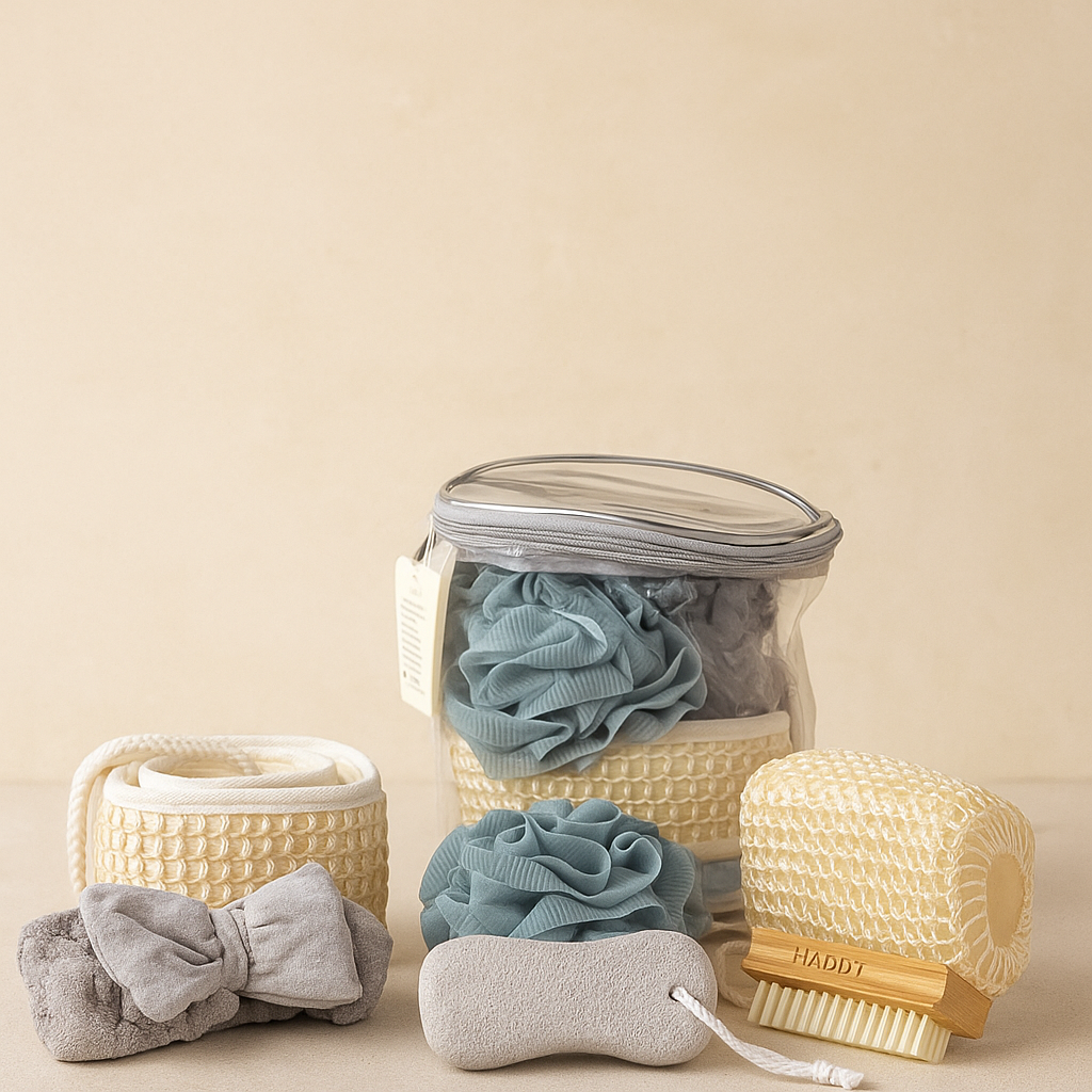 Spa Bath Accessories Gift Set with Travel Zip Bag Spa Accessories