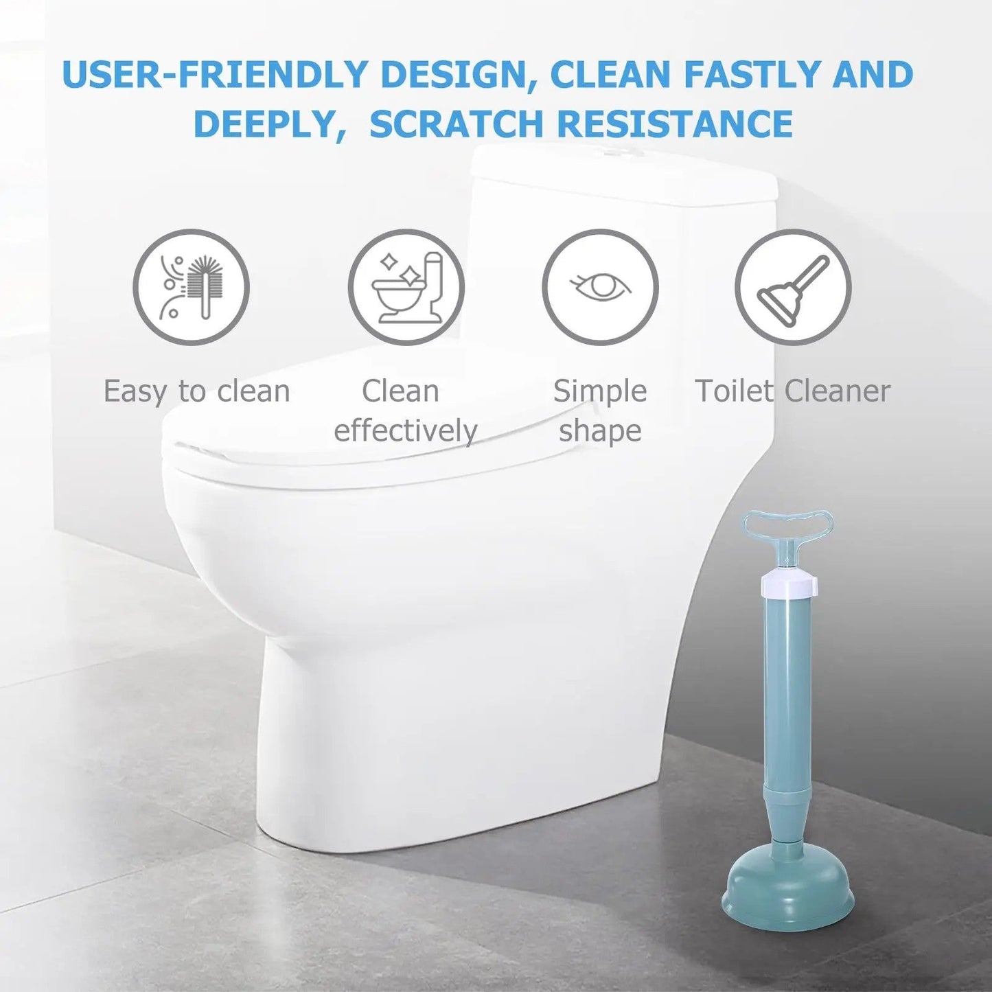 Toilet Suction Room Color Vacuum Cleaner Long Hole Unclogging Tool