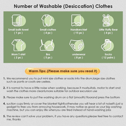 11L Folding Portable Washing Machine