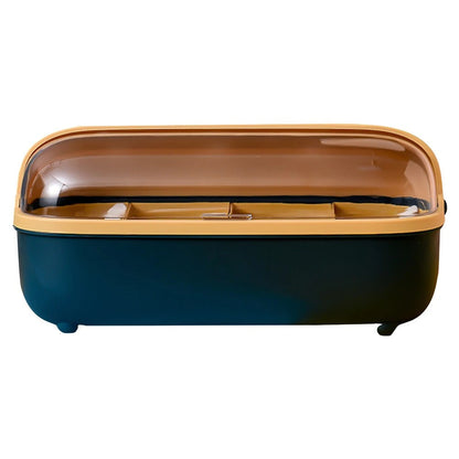 Seasoning Box Kitchen Spice Jar Condiment Storage Container Multi-Grid Spice Organizer Plastic Condiment Container For