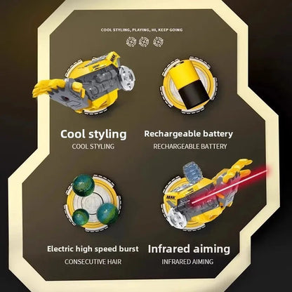 Electric Toy Gun Launcher Simulation Soft Bullet Water Drop Boys Toy High Tech Kids Crystal Pellet Repeater Plastic Material