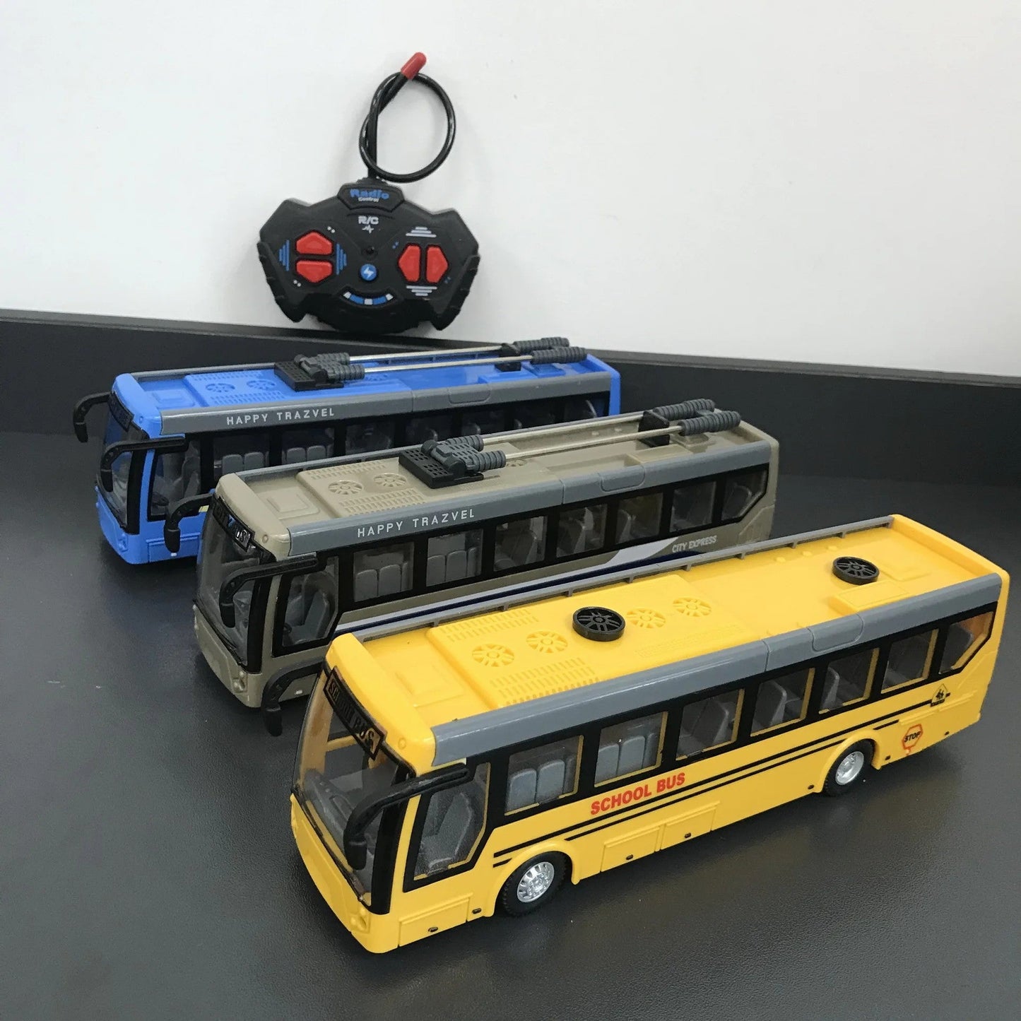 Children Toy Bus Charging Remote Control Car Wireless Remote Control Bus Tourist Sightseeing Bus Boy Toy Gift