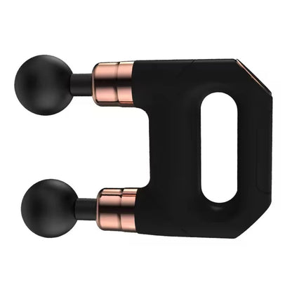 Electric Handheld Neck Body Back Facial Fitness Gun Massager Cordless Deep Tissue Vibration Double Head Muscle Massage Gun