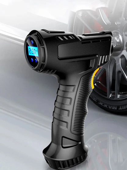 Car Mounted Inflation Pump Handheld Smart Home Car Motorcycle Portable Tire Inflation Pump Black Portable