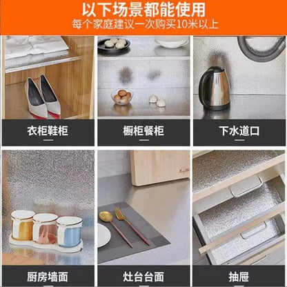 Aluminum Kitchen Roll | Table & Slab Heatproof/ Waterproof Vinyl Film