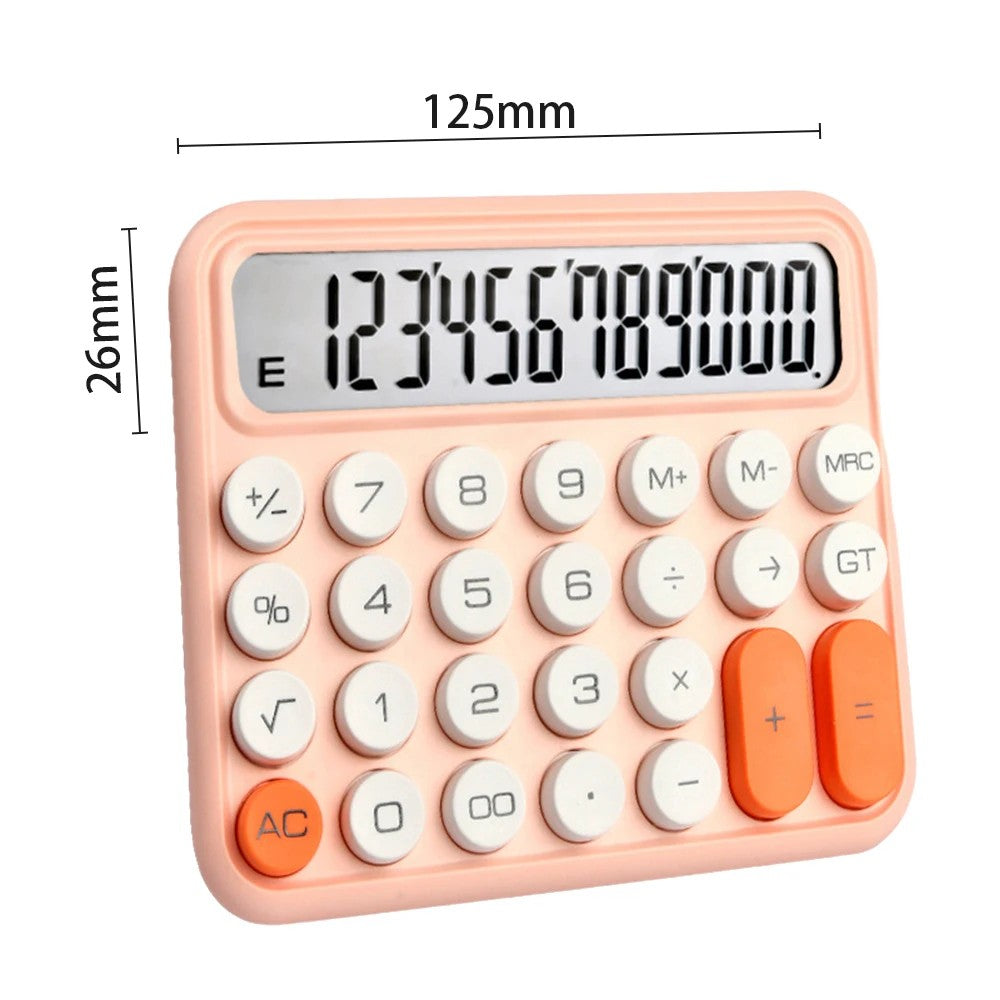 K3KE Mechanical Switch Calculator 12 Digit Large LCD Display