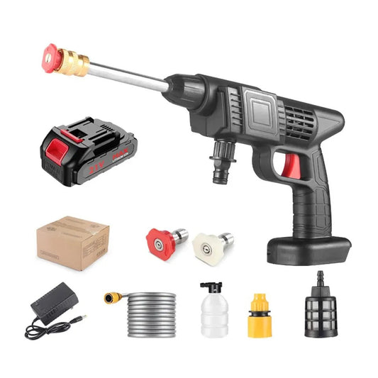 High-pressure Rechargeable Wireless Car Washer |Multi Nozzle High Quality