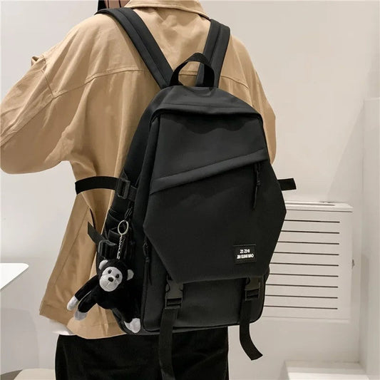 Stylish Unisex Nylon Backpack Lightweight Dual-Shoulder