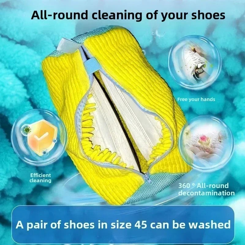 2PCS Wash Shoes Bag Padded Net Laundry Shoes Protector