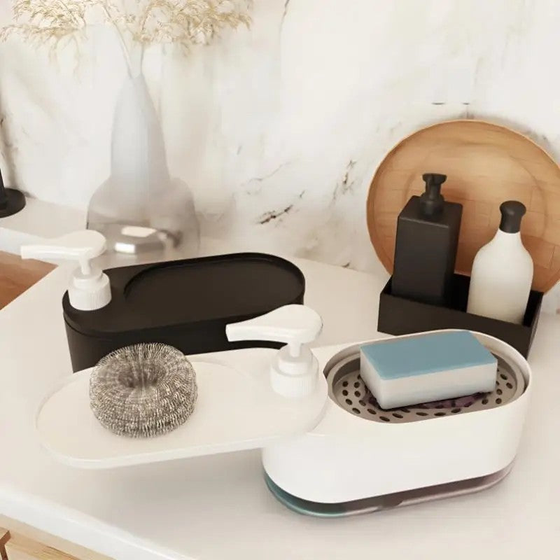 Dishwashing Liquid Press Manual Press Soap Box Hand Soap And Dish Soap Dispenser For Kitchen Sink Detergent Dispenser