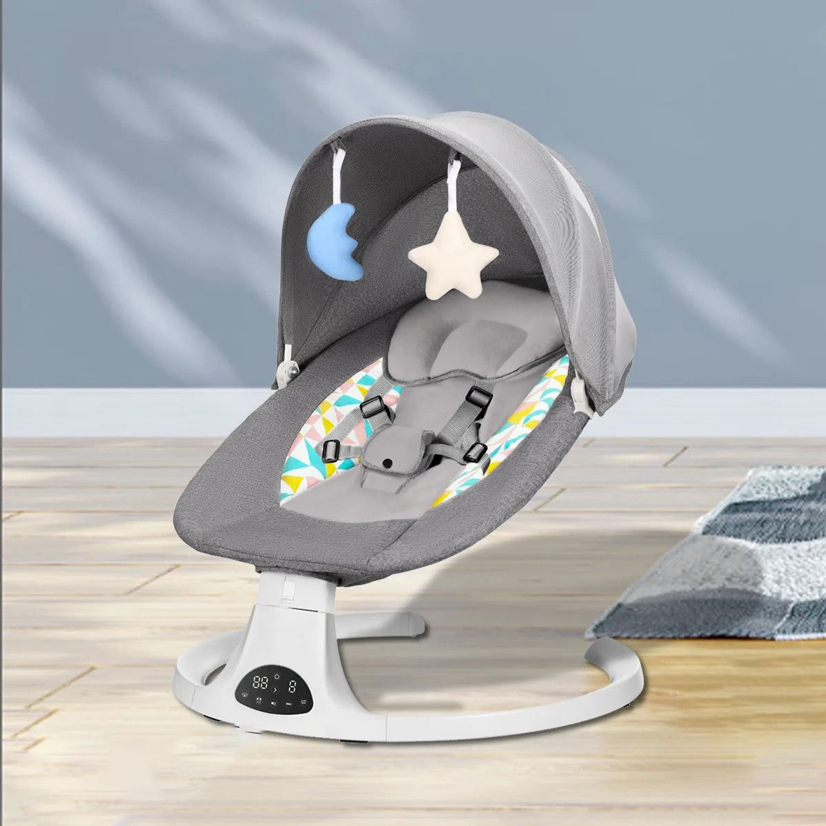 Baby Rocking Chair Electric Sleeping Basket Baby Electric Bassinet Smart Rocking Chair for Children Electric Baby Swing