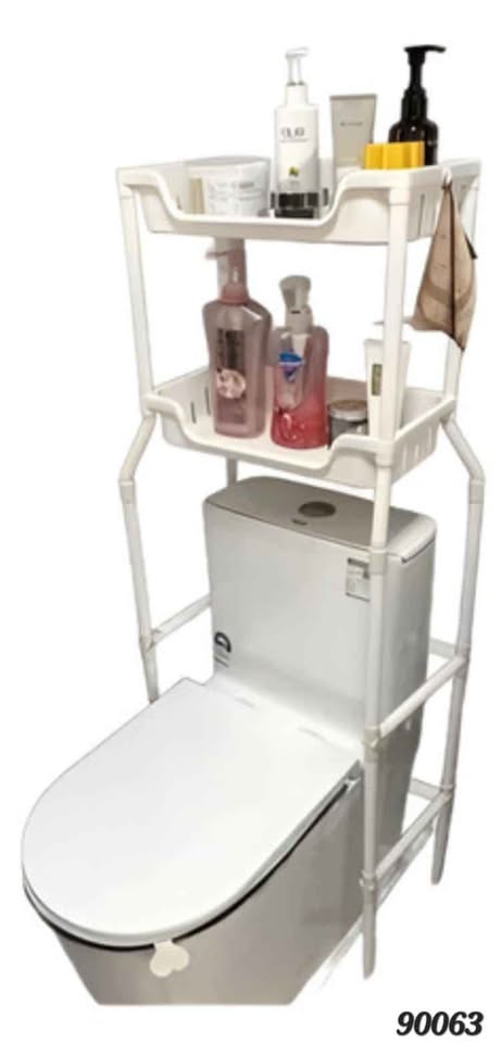 High Capacity Bathroom Commode Storage Rack | Multi-Layer Organizer Shelf