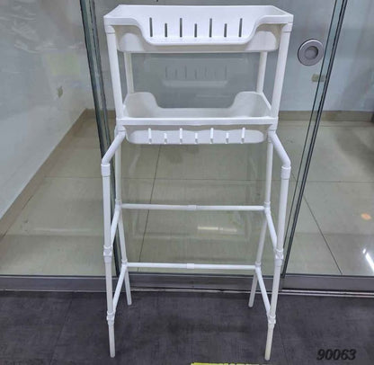 High Capacity Bathroom Commode Storage Rack | Multi-Layer Organizer Shelf