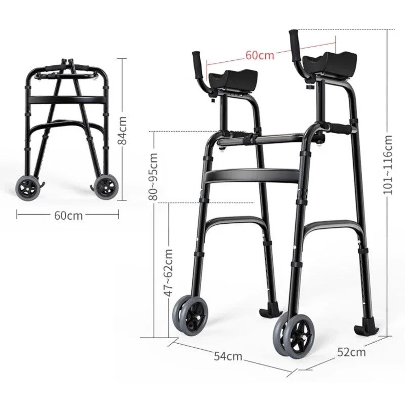 Walking Aid for The Elderly, Rehabilitation Cart for The Elderly, Walking Cane, Roaming Walker, Multi-functional Strolling Aid