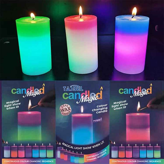 Magic Wax Candles New Type LED Colorful Light