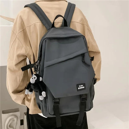 Stylish Unisex Nylon Backpack Lightweight Dual-Shoulder