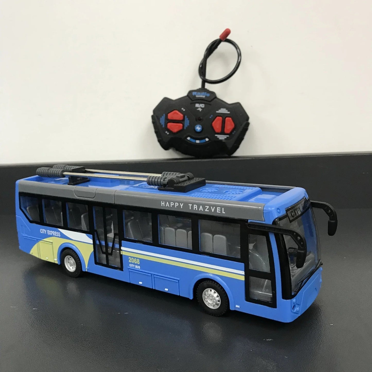 Children Toy Bus Charging Remote Control Car Wireless Remote Control Bus Tourist Sightseeing Bus Boy Toy Gift