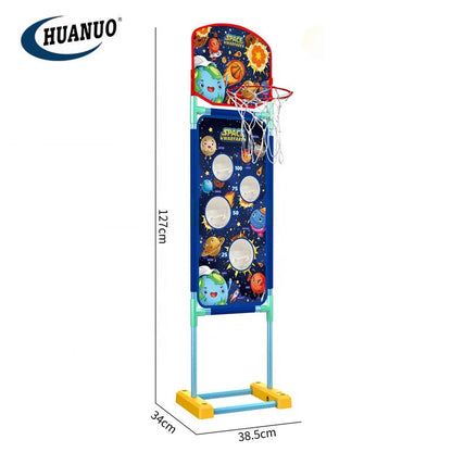 Kids 3in1 Indoor Sports Toy air Power Gun Games Standing Electric Moving Target Shooting Guns