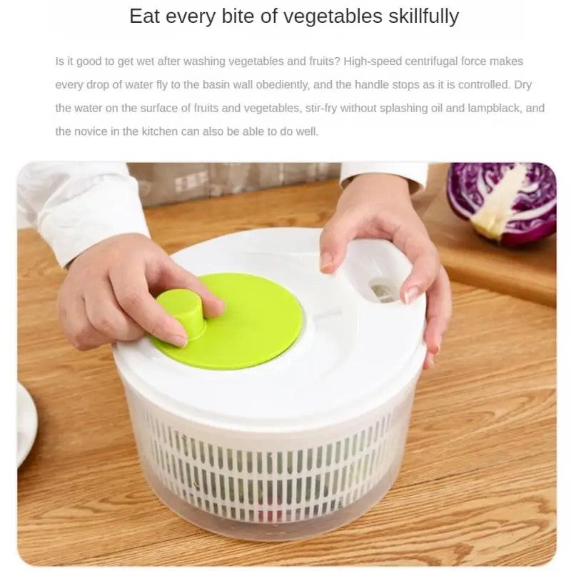 Vegetable Dehydrator Greens Washer Dryer Drainer Crisper Strainer Vegetables Salad Spinner Lettuce Leaf for Washing Drying Leafy