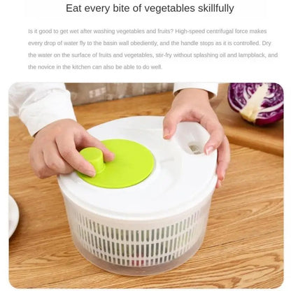 Vegetable Dehydrator Greens Washer Dryer Drainer Crisper Strainer Vegetables Salad Spinner Lettuce Leaf for Washing Drying Leafy