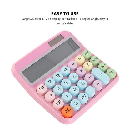 Calculator 12 Digit Colorful Calculator Mechanical Keyboard