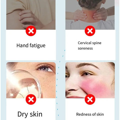 Gua Sha Silicone Ice Face Roller Cold Therapy Alleviate Puffiness Cooling Face Contour Globes Lifting Contour Brighten