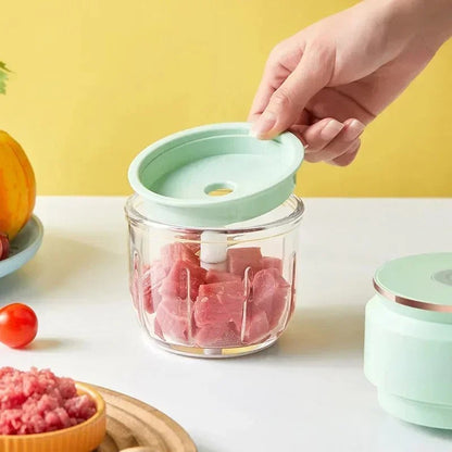 Hot SalesMini Electric Garlic Masher Multi-function USD Rechargeable Food Blender Small Kitchen Aid Mixer Meat Grinders