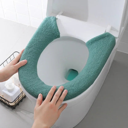 Thickened Toilet Washable Soft Warmer Mat Cover Pad Cushion Cover