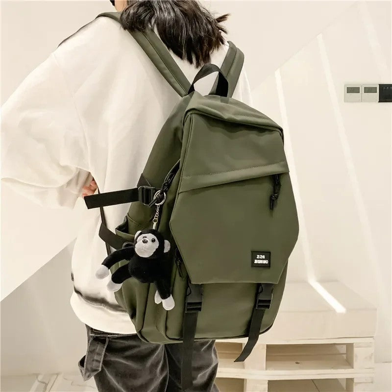 Stylish Unisex Nylon Backpack Lightweight Dual-Shoulder