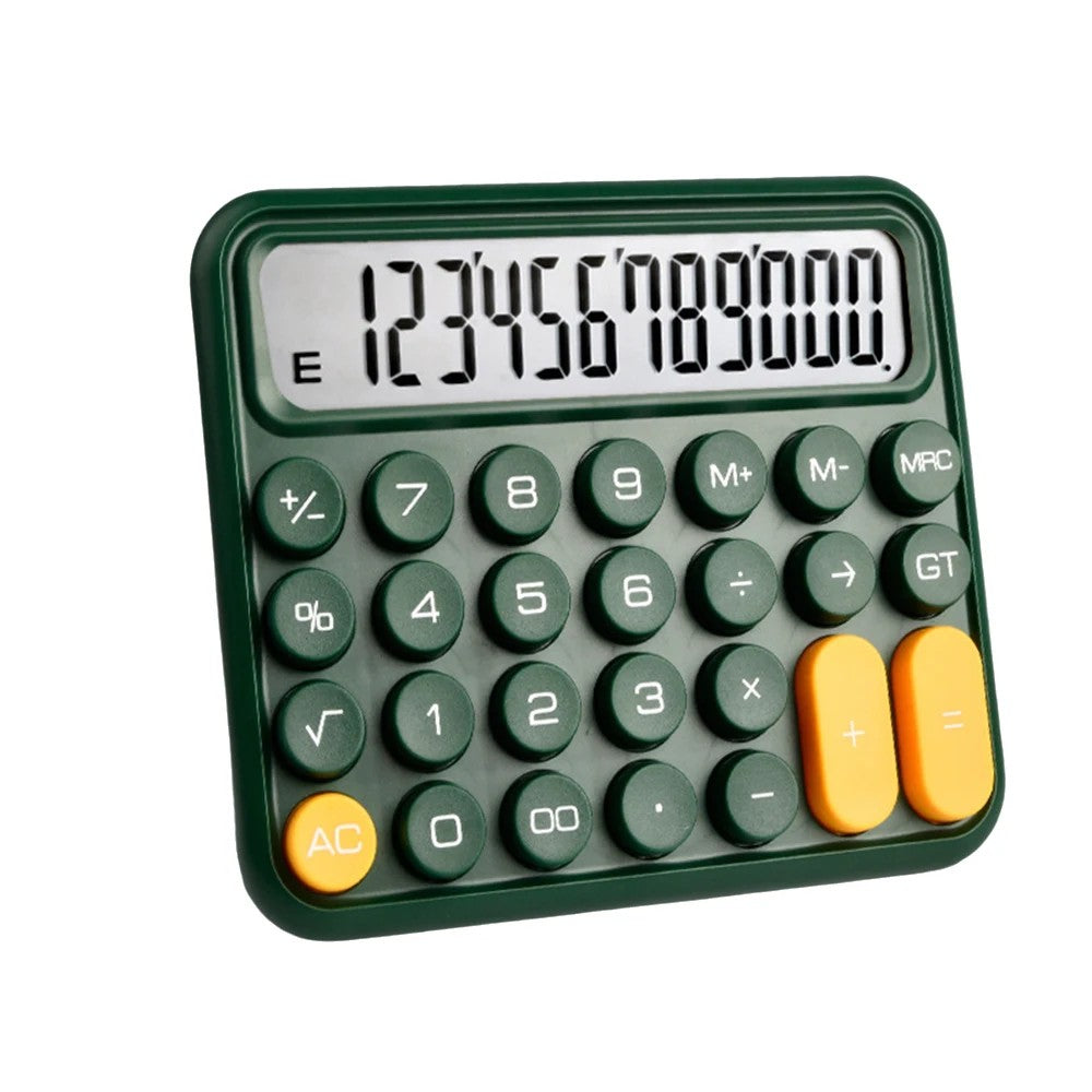 K3KE Mechanical Switch Calculator 12 Digit Large LCD Display