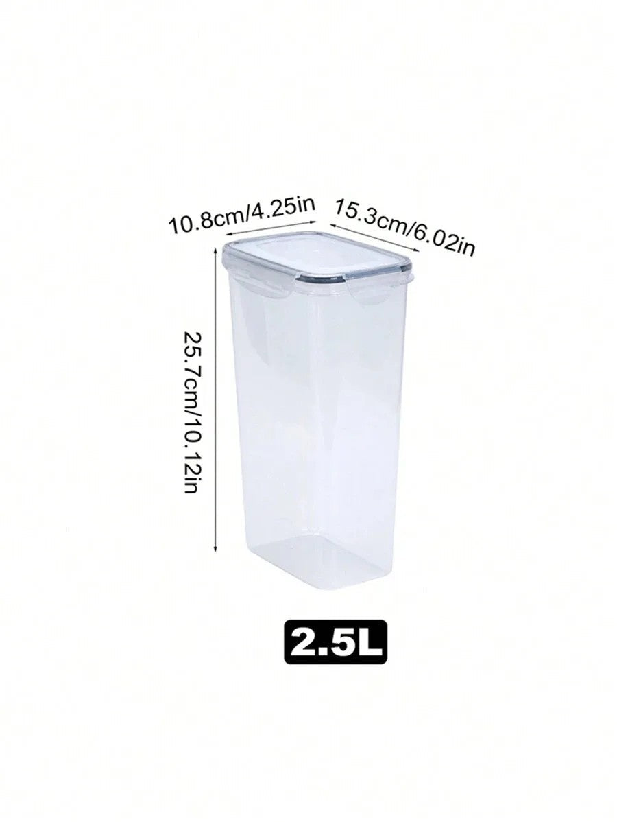 7pcs Food Storage Jars Reusable Plastic Food Sealed Jars