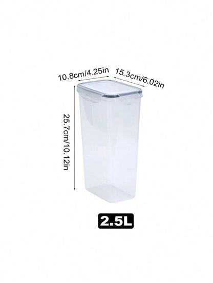 7pcs Food Storage Jars Reusable Plastic Food Sealed Jars