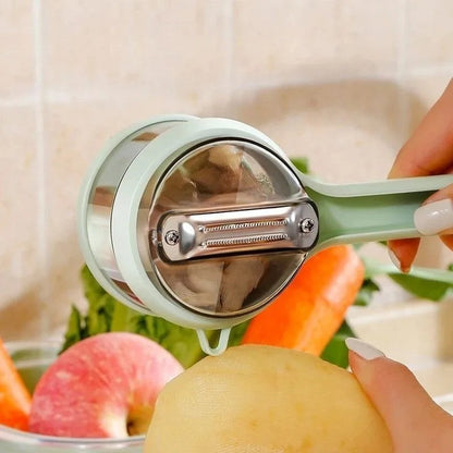 New Potato Peeling Knife Vegetable Peeler with Peelings Storage Bucket Multi-Function Fruit Planing Scraper Kitchen Tools Gadget
